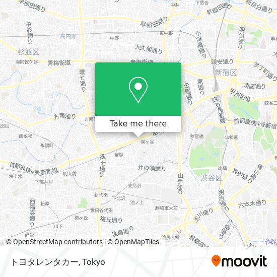 トヨタレンタカー map