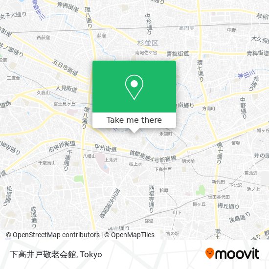 下高井戸敬老会館 map