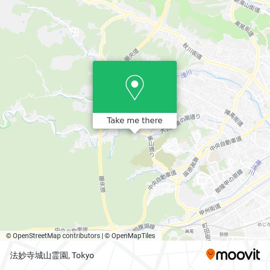 法妙寺城山霊園 map