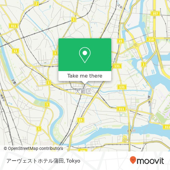 アーヴェストホテル蒲田 map