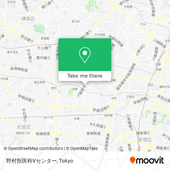 野村獣医科Vセンター map