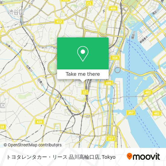 トヨタレンタカー・リース 品川高輪口店 map