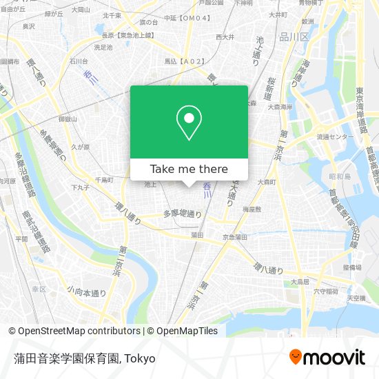 蒲田音楽学園保育園 map