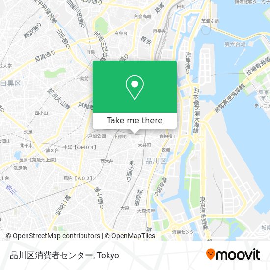 品川区消費者センター map