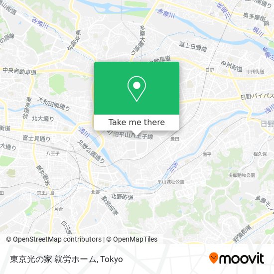 東京光の家 就労ホーム map