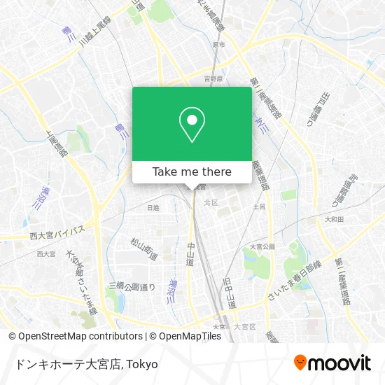 Don Quijote Omiya Store map