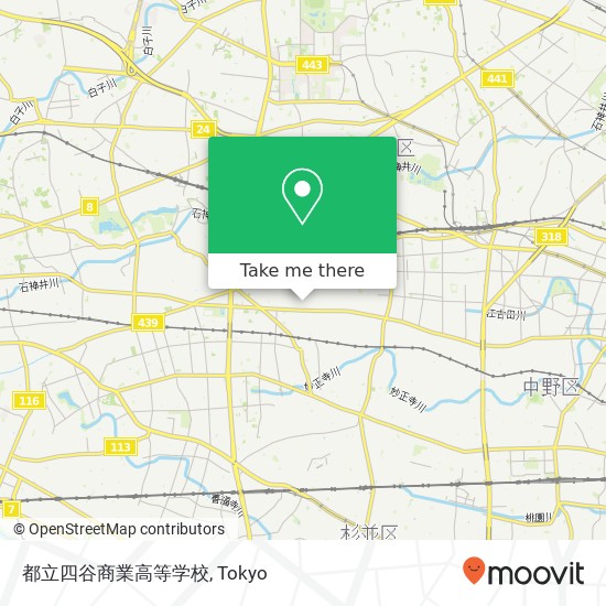 都立四谷商業高等学校 map