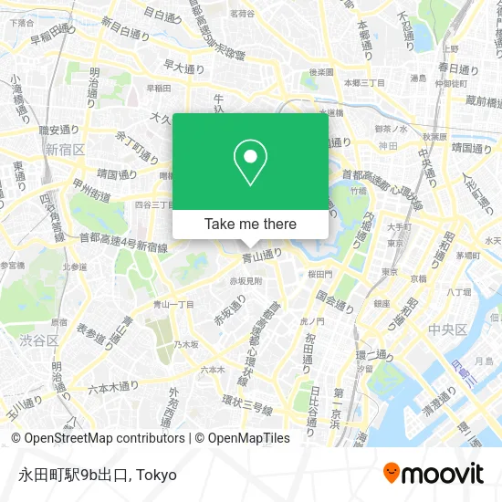 永田町駅9b出口 map