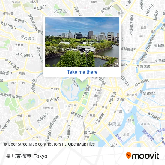 皇居東御苑 map