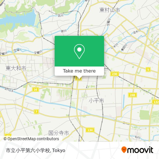 市立小平第六小学校 map