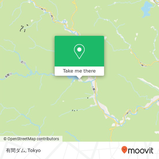 有間ダム map