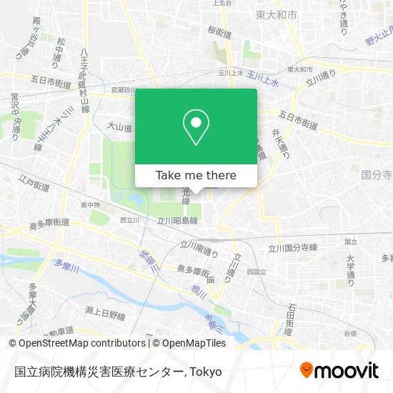 国立病院機構災害医療センター map