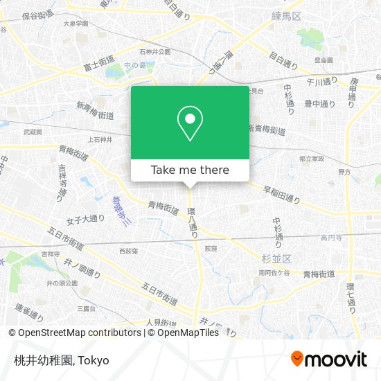 桃井幼稚園 map