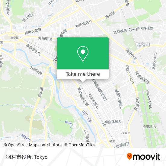 羽村市役所 map
