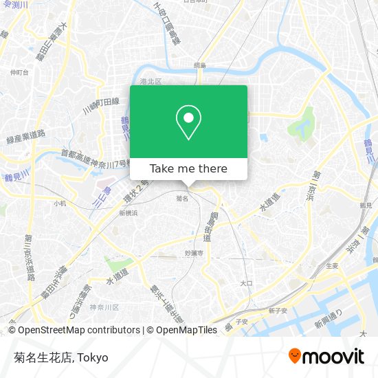 菊名生花店 map