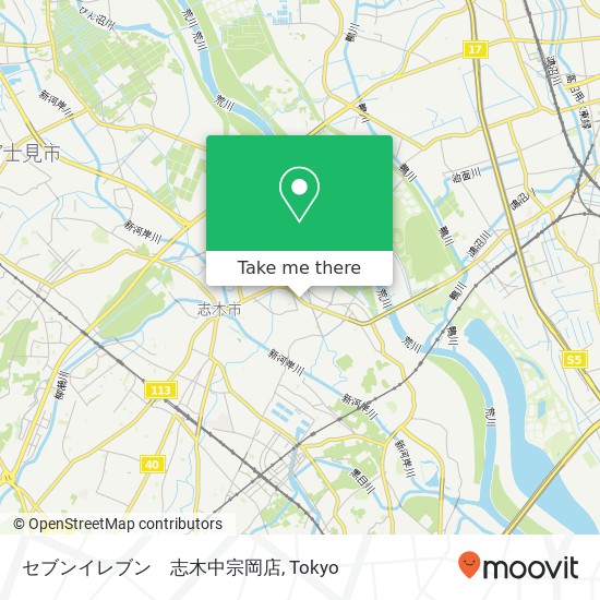 セブンイレブン　志木中宗岡店 map