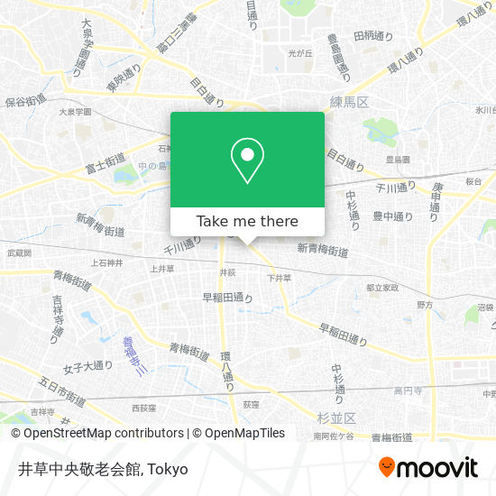 井草中央敬老会館 map