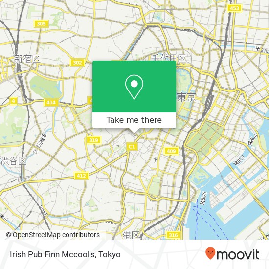 Irish Pub Finn Mccool's map