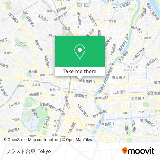 ソラスト台東 map