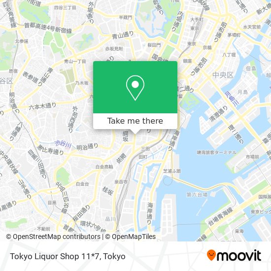 Tokyo Liquor Shop 11*7 map