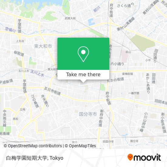 白梅学園短期大学 map