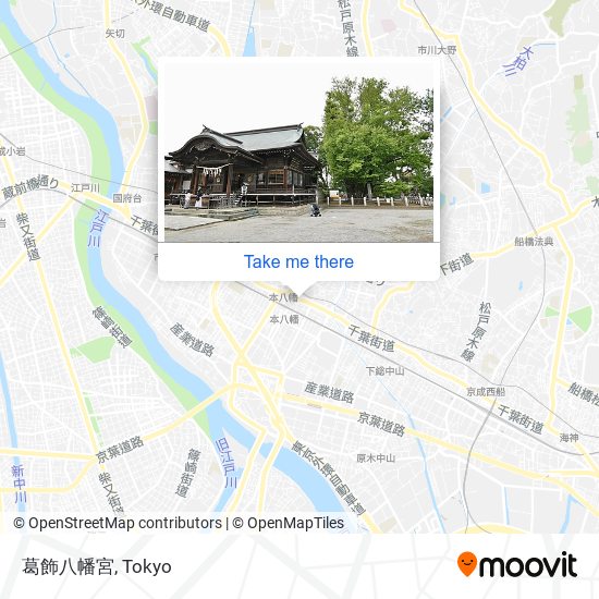 葛飾八幡宮 map