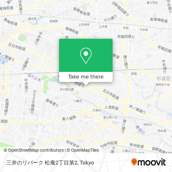 三井のリパーク 松庵2丁目第2 map