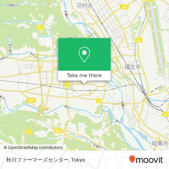 秋川ファーマーズセンター map