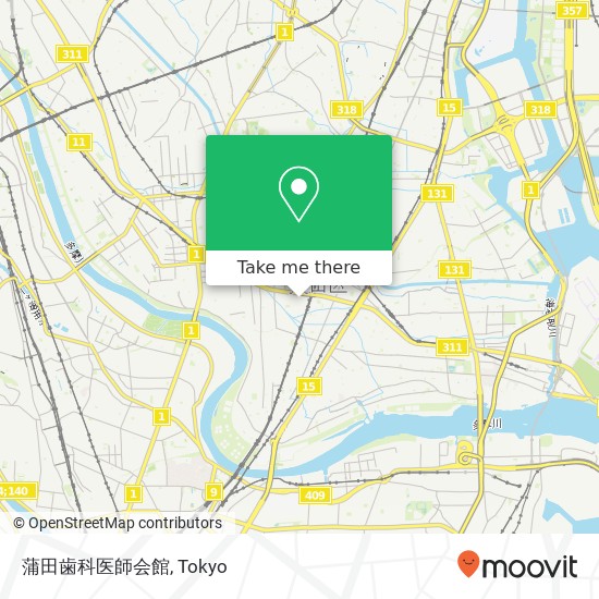 蒲田歯科医師会館 map