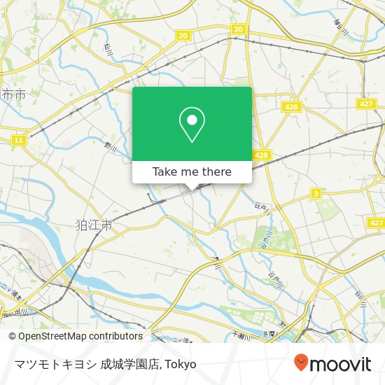 マツモトキヨシ 成城学園店 map