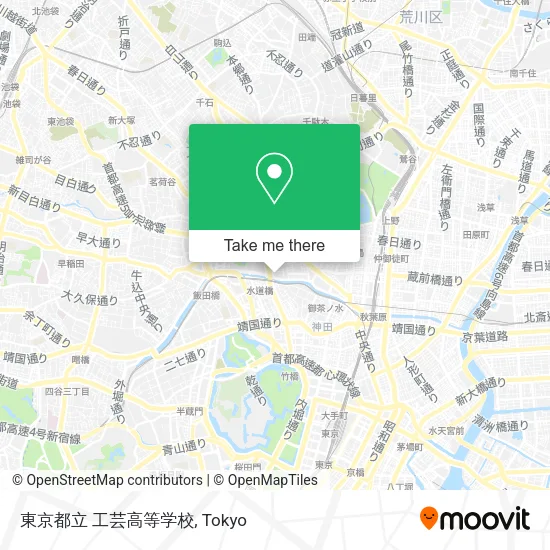 東京都立 工芸高等学校 map