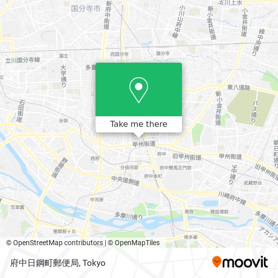 府中日鋼町郵便局 map