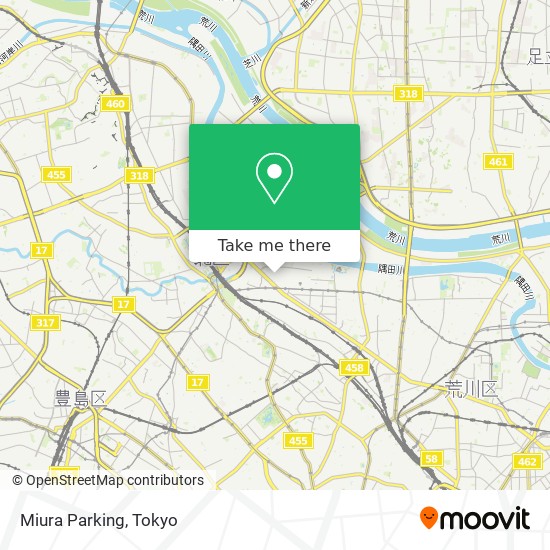 Miura Parking map