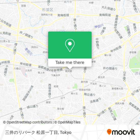 三井のリパーク 松原一丁目 map