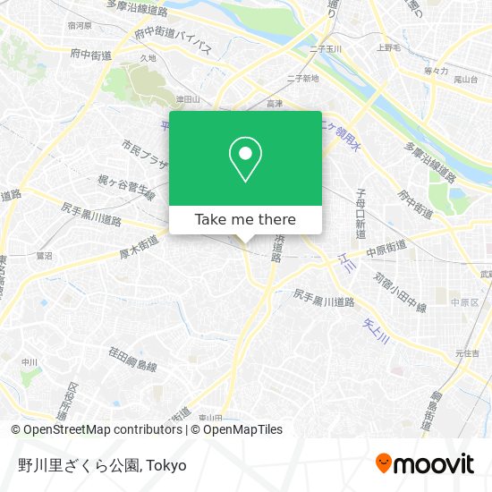 野川里ざくら公園 map