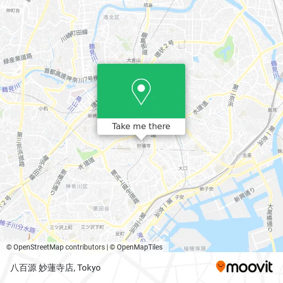 八百源 妙蓮寺店 map