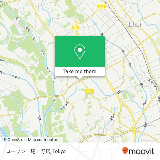 ローソン上尾上野店 map