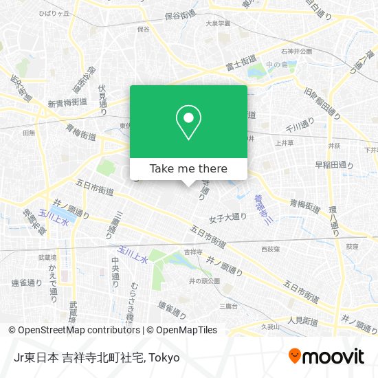 Jr東日本 吉祥寺北町社宅 map