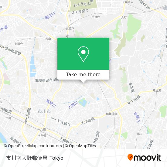 市川南大野郵便局 map