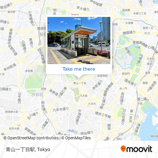 Aoyama First Station map