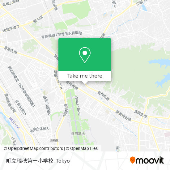 町立瑞穂第一小学校 map