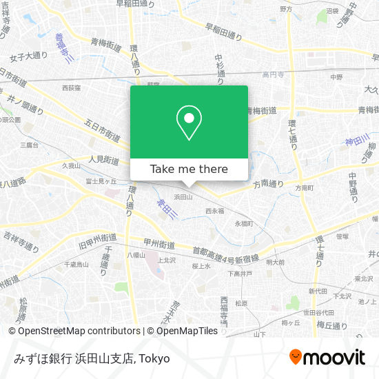 みずほ銀行 浜田山支店 map