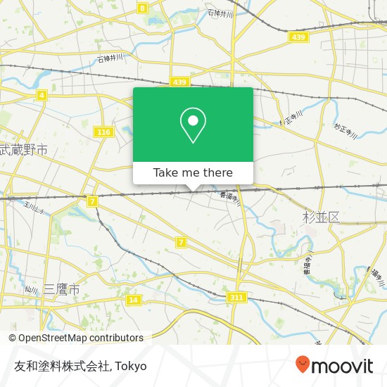 友和塗料株式会社 map