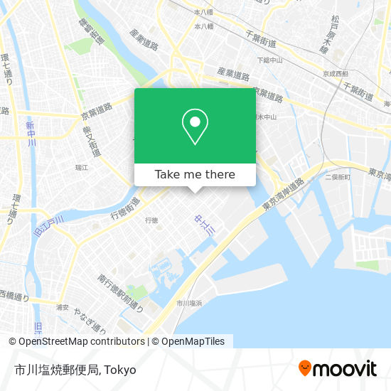 市川塩焼郵便局 map