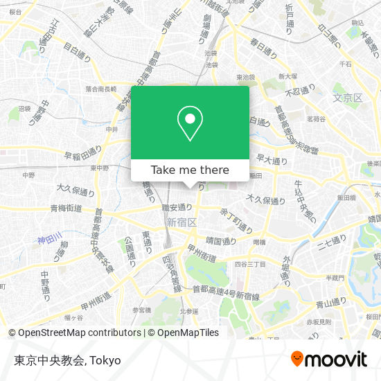東京中央教会 map
