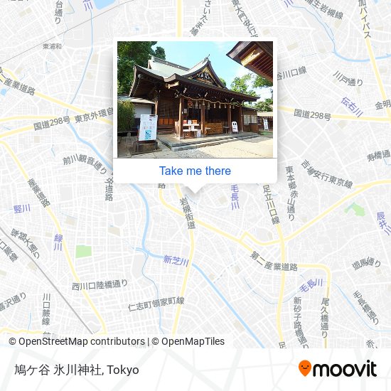 鳩ケ谷 氷川神社 map