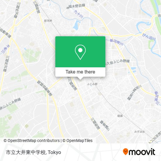 市立大井東中学校 map