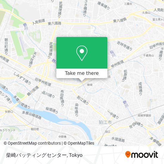 柴崎バッティングセンター map