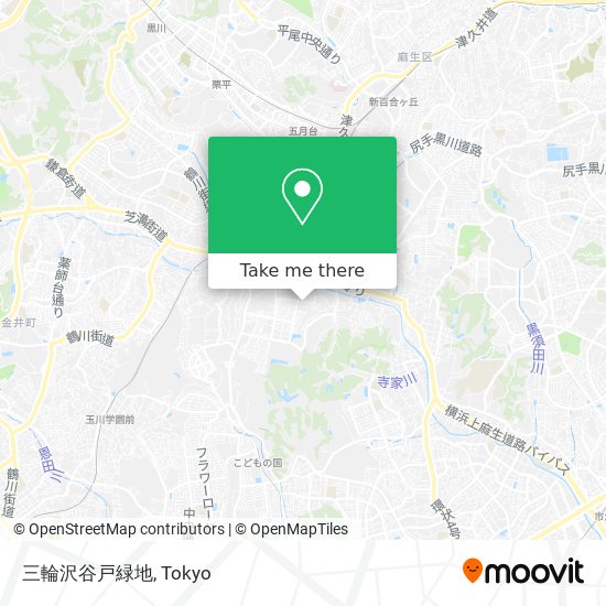三輪沢谷戸緑地 map