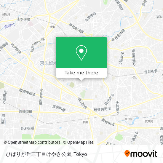 ひばりが丘三丁目けやき公園 map